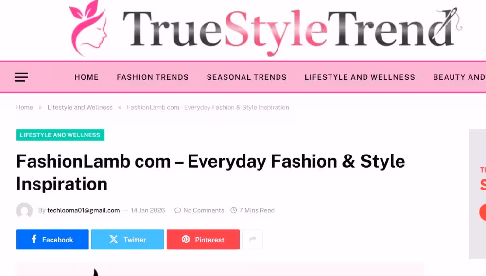 FashionLamb Com Main Title: Your Definitive Guide to Modern Style and Trends